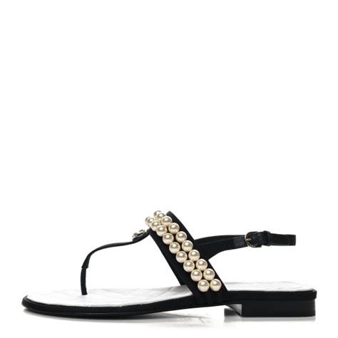 chanel grosgrain sandals|authentic chanel sandals.